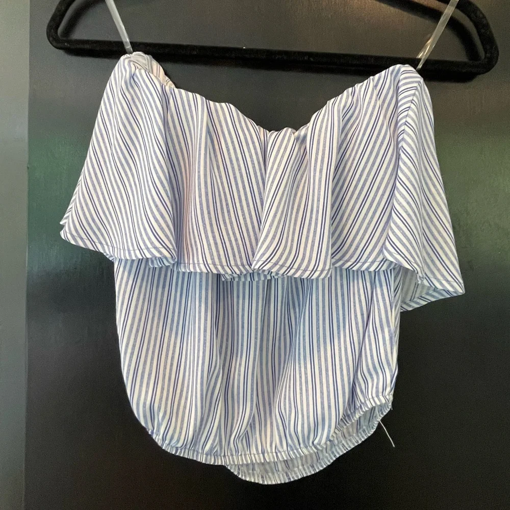 Surf Gypsy Strapless Ruffle Top - Picture 3 of 4
